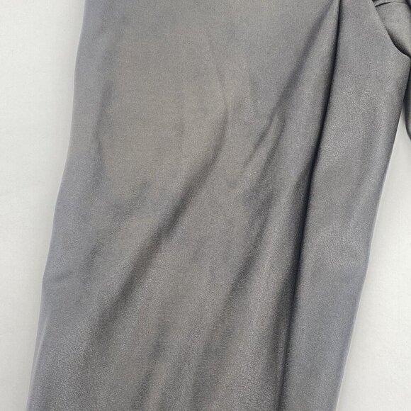 SPANX Women's Size M Faux Leather Gray Coated Leggings Slimming - Picture 6 of 14